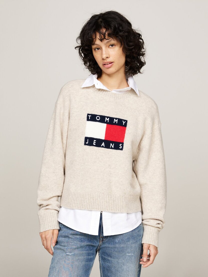 TJW MELANGE FLAG SWEATER EXT