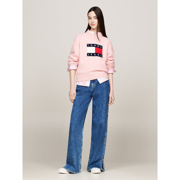 Pull van het merk Tommy Jeans in het Roze