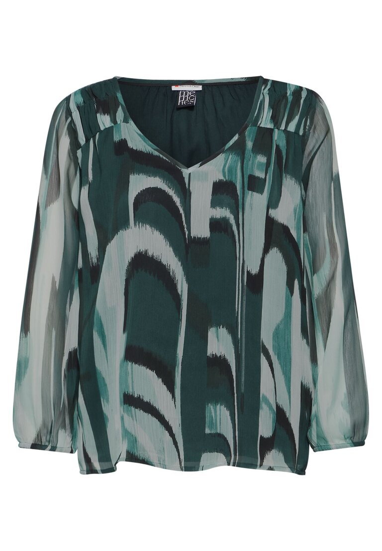 A344882 LTD QR chiffon V-neck tunic