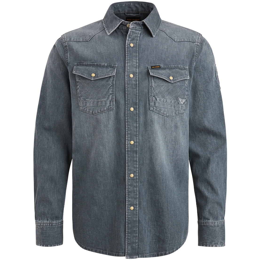 PSD2409218 Long Sleeve Shirt GREY SLATE DENIM