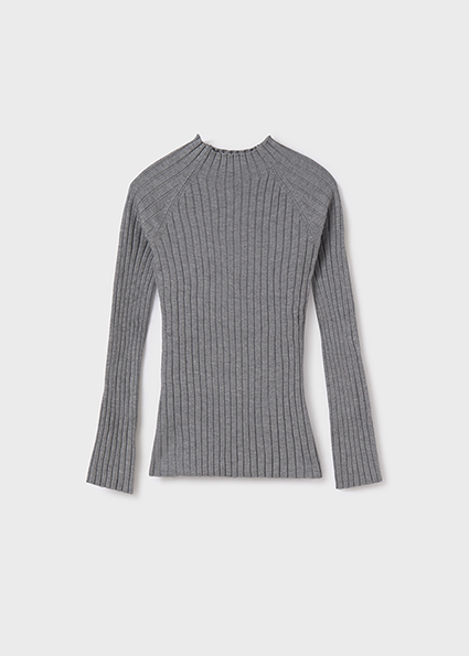 Knit mockneck