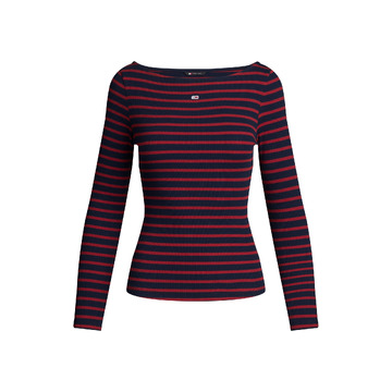 T-shirt van het merk Tommy Jeans in het Rood