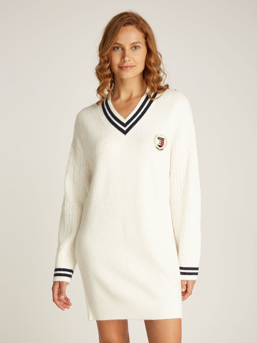 DW0DW19810 TJW CREST SWEATER DRESS