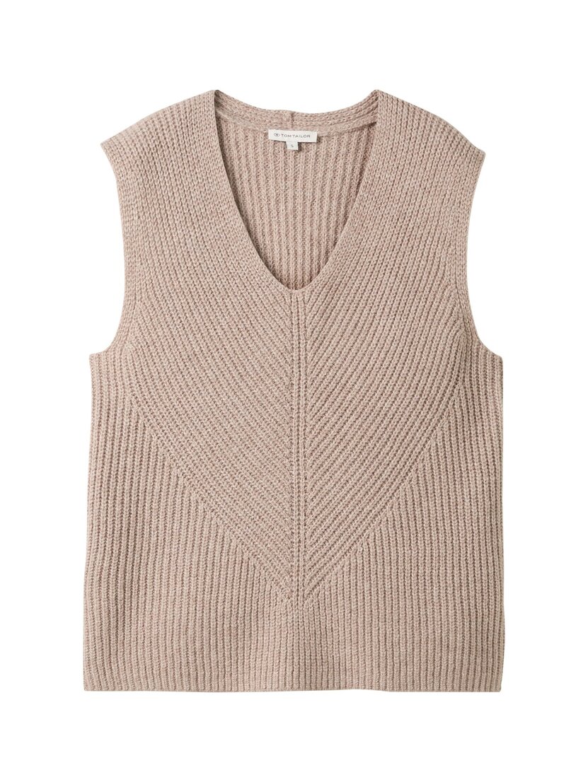 1044110 knit half cardigan vest