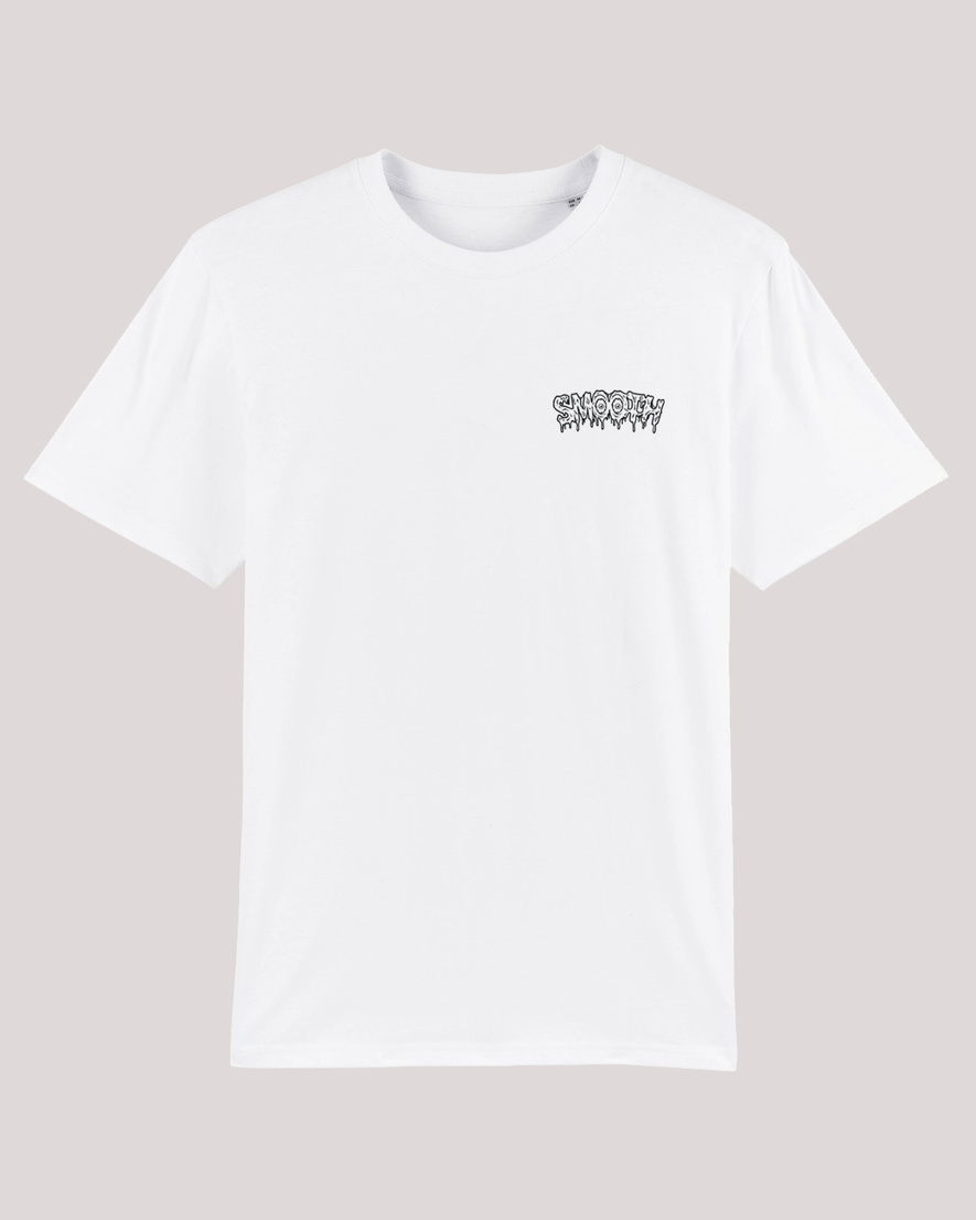 BLACK KIDS T / DRIP WHITE FRONT + BACK