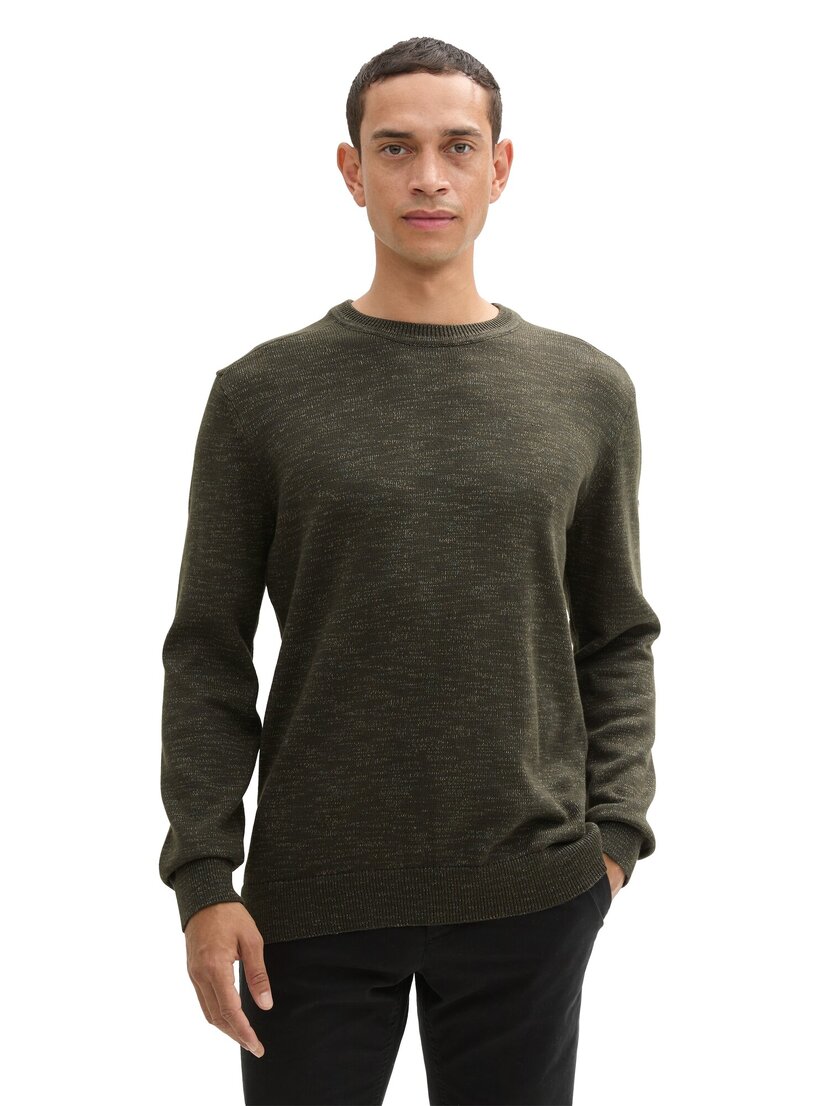 1043352 multicolor crewneck knit