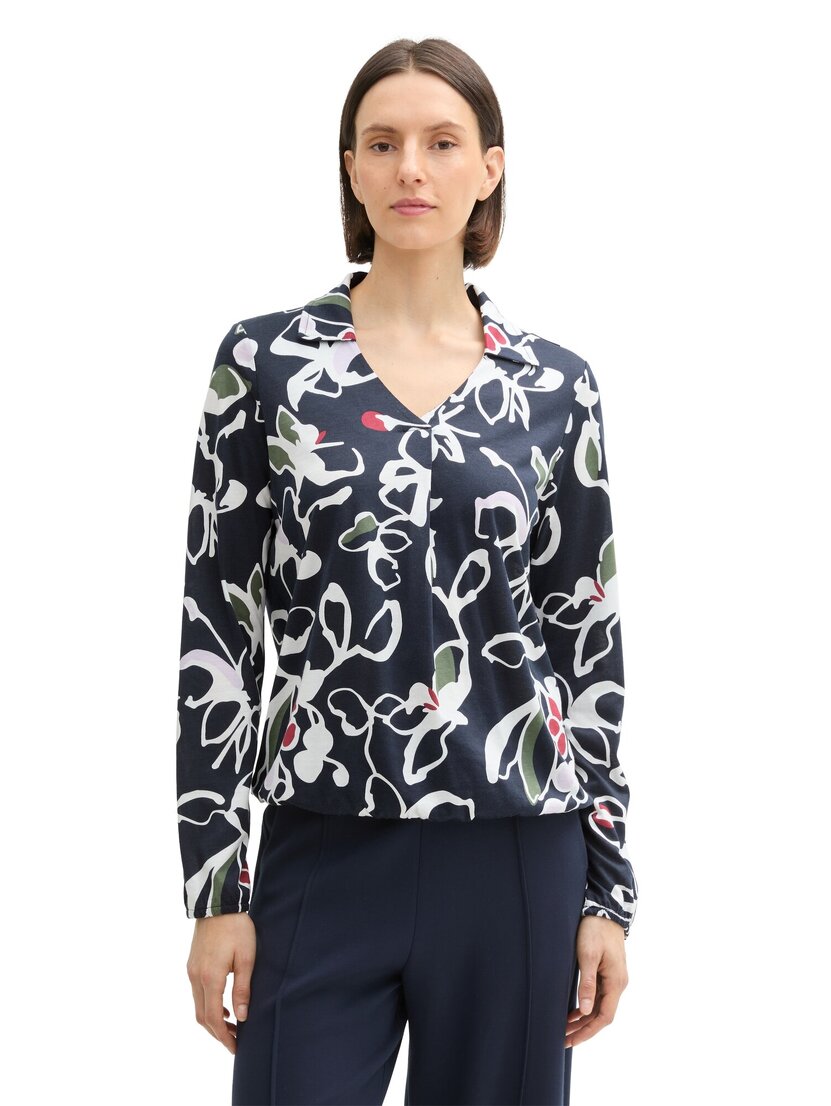 1044142 T-shirt blouse alloverprint