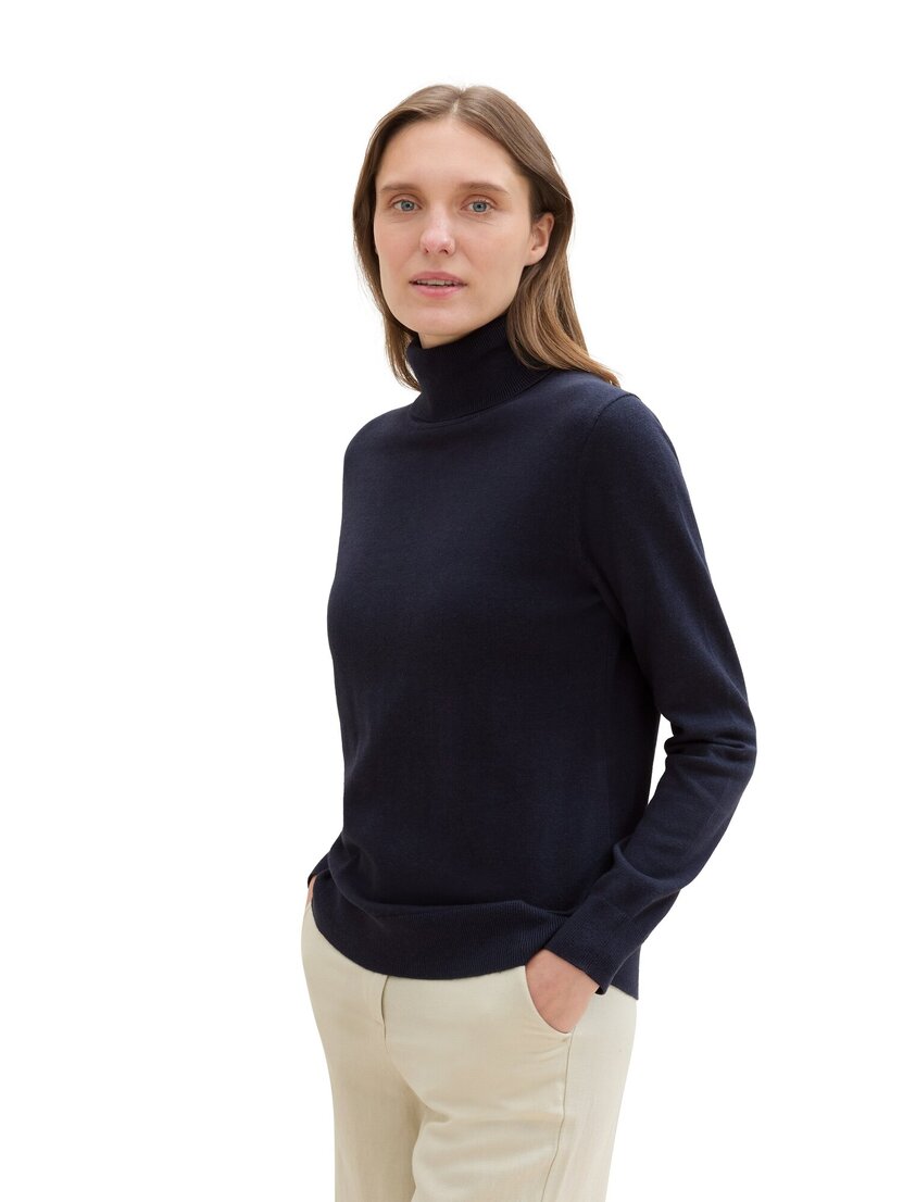 1042959 knit basic turtleneck