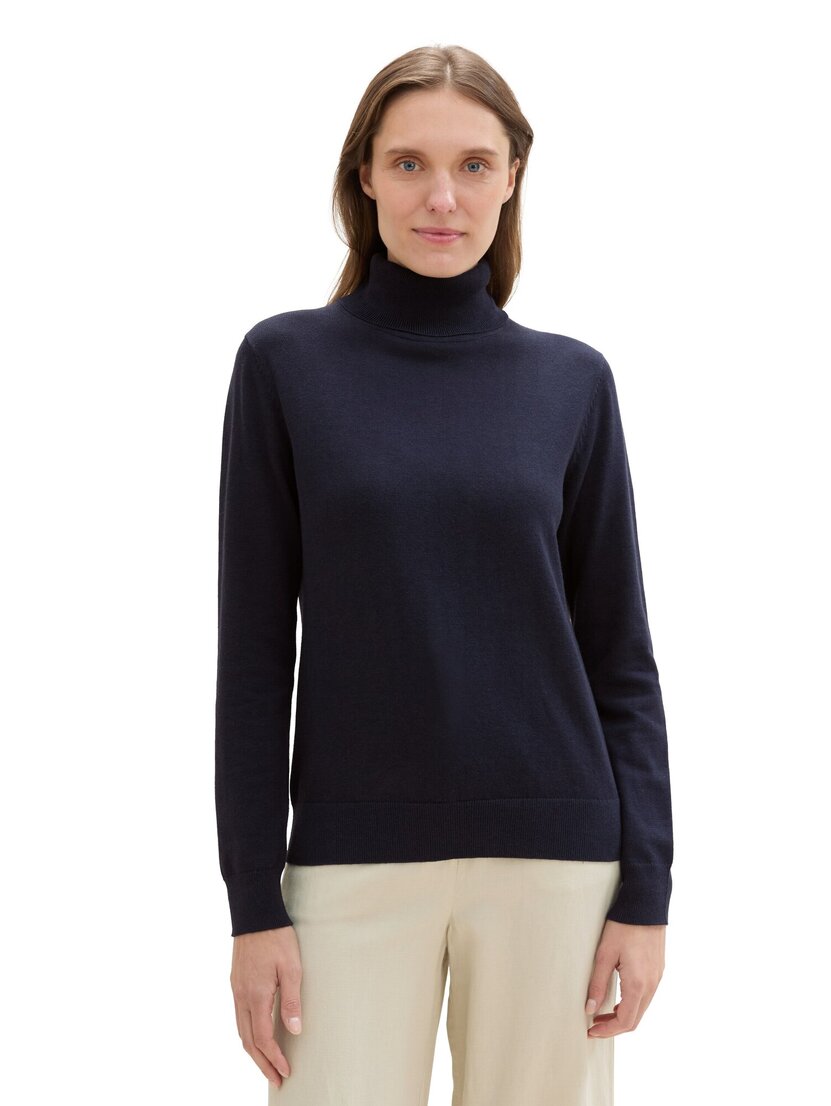 1042959 knit basic turtleneck