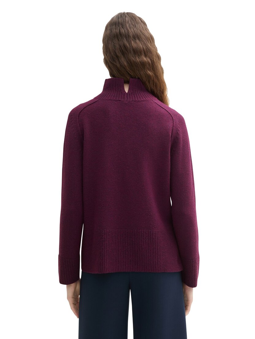 1042983 knit cosy mock-neck