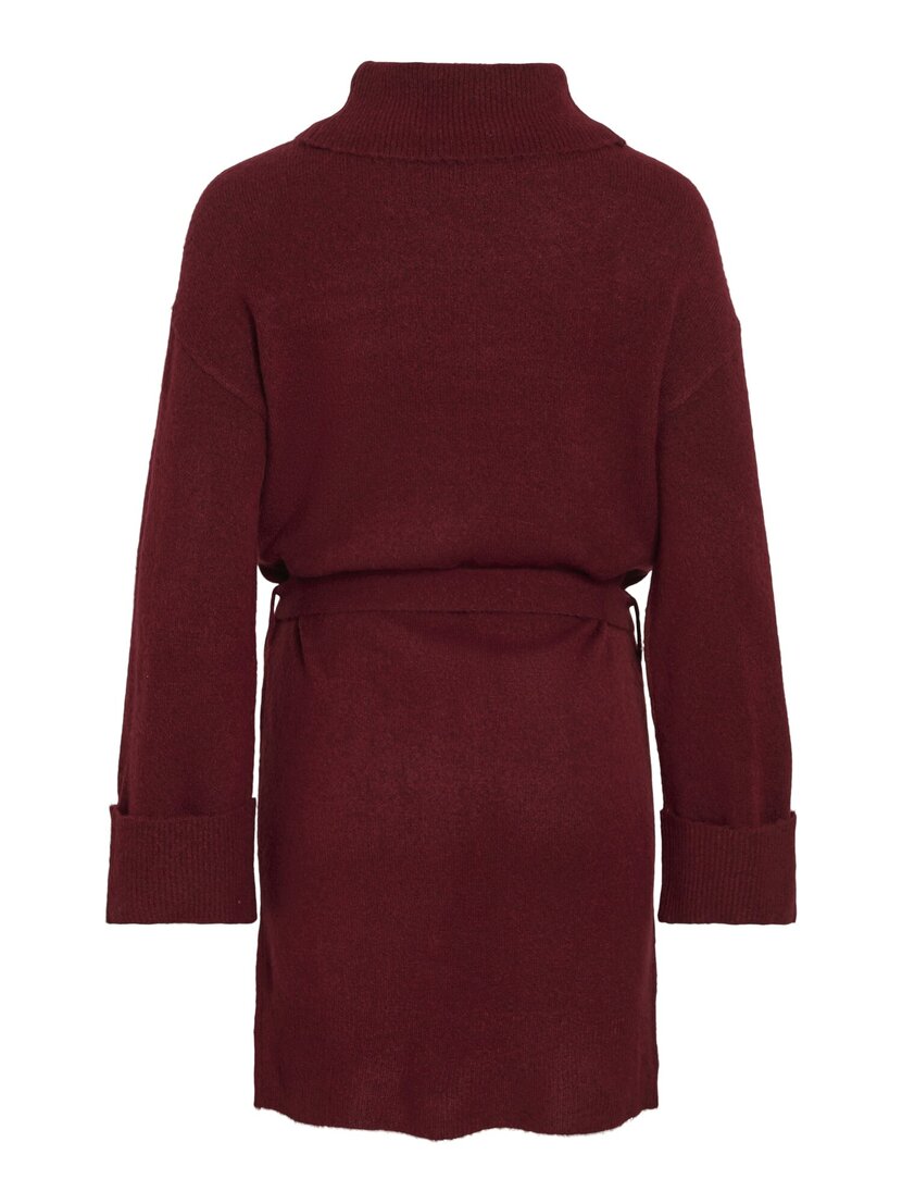 VIROLFIE L/S TIE BELT KNIT DRESS -  NOOS