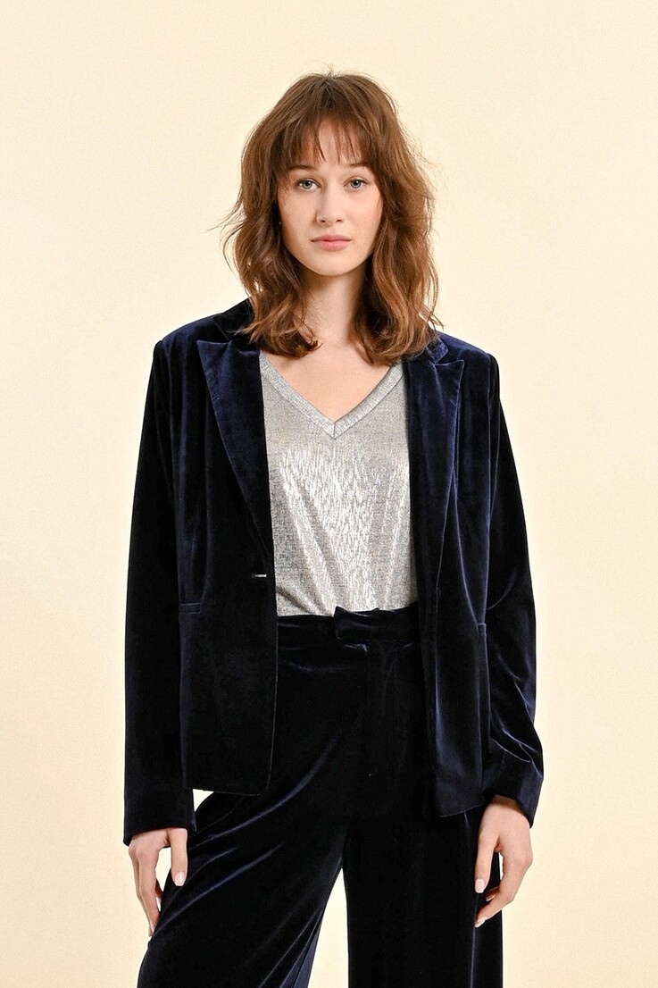 LADIES KNITTED BLAZER