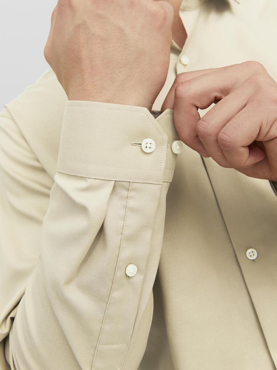 Hemd van het merk Jack & Jones Premium in het Beige