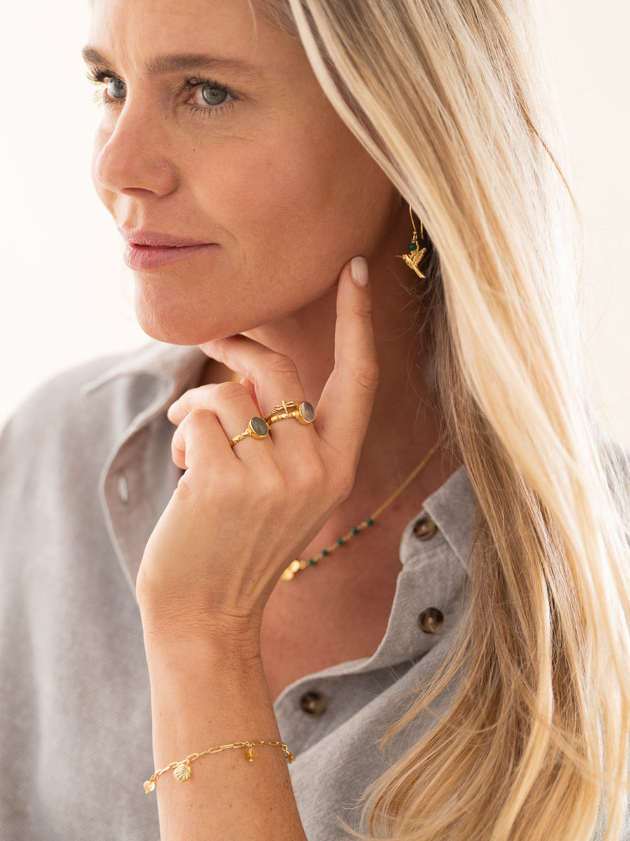 Ring van het merk A Beautiful Story in het Roze