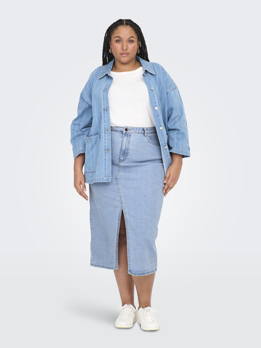 Rok van het merk Only Carmakoma in het Jeans