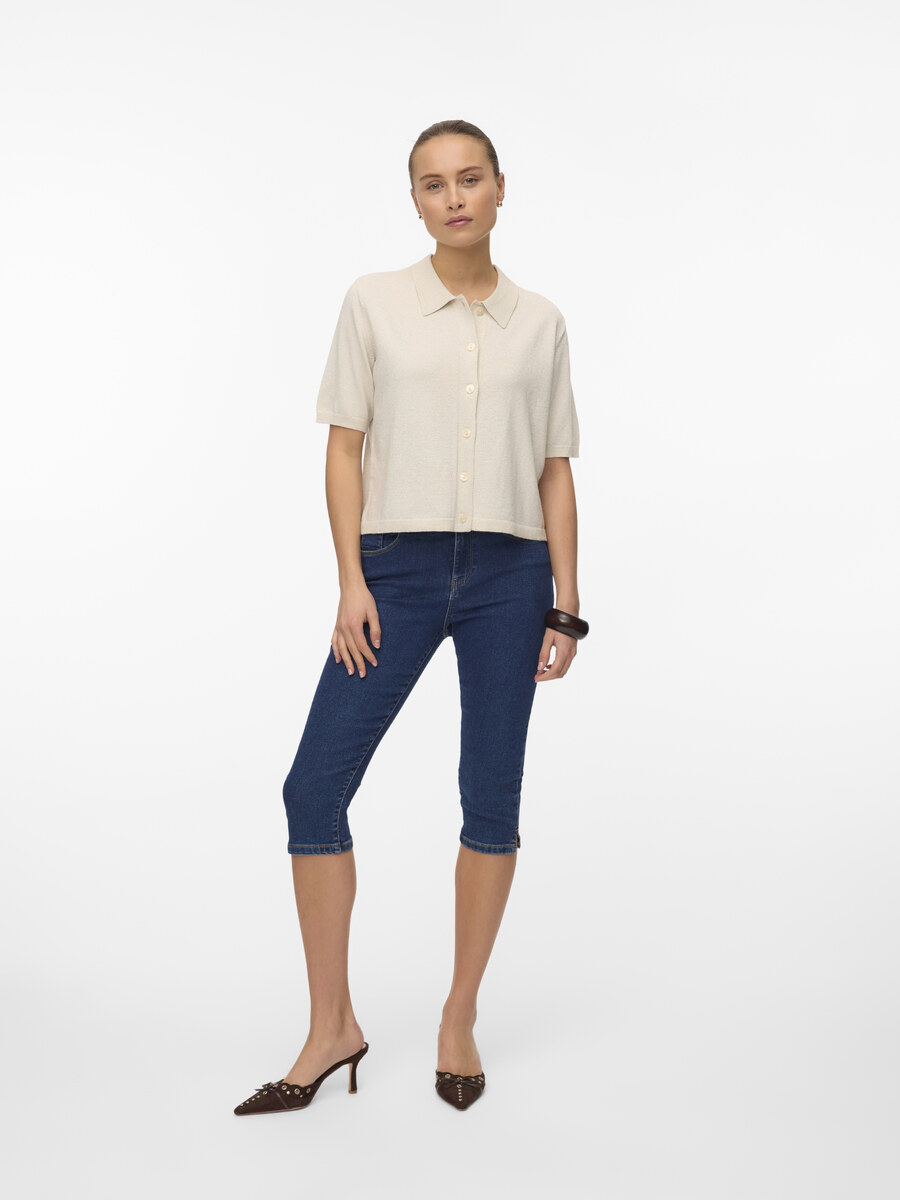 Polo van het merk Vero Moda in het Beige
