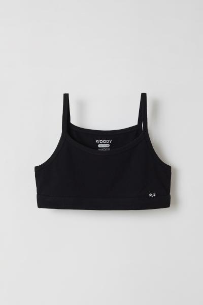 Afbeelding voor product Top van het merk Woody in het Zwart