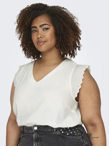 Afbeelding voor product Top van het merk Only Carmakoma in het Beige