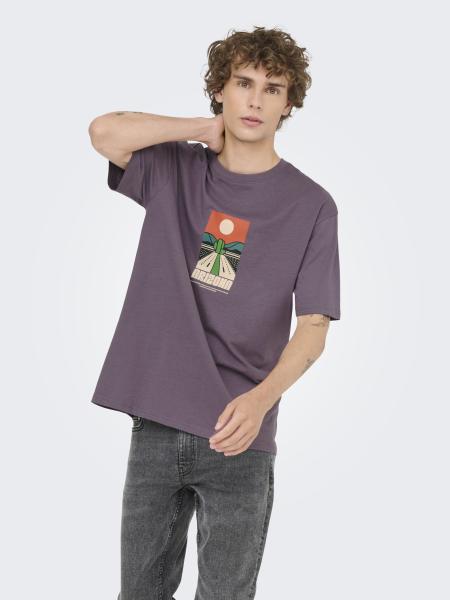 Afbeelding voor product T-shirt van het merk Only & Sons in het Zwart