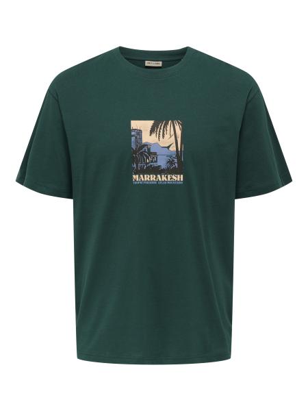 Afbeelding voor product T-shirt van het merk Only & Sons in het Groen