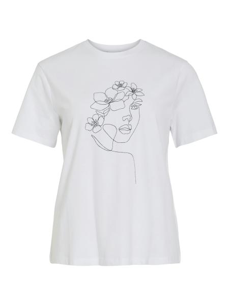 Afbeelding voor product T-shirt van het merk Vila in het Wit