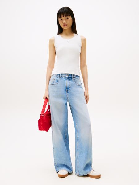 Afbeelding voor product Top van het merk Tommy Jeans in het Ecru