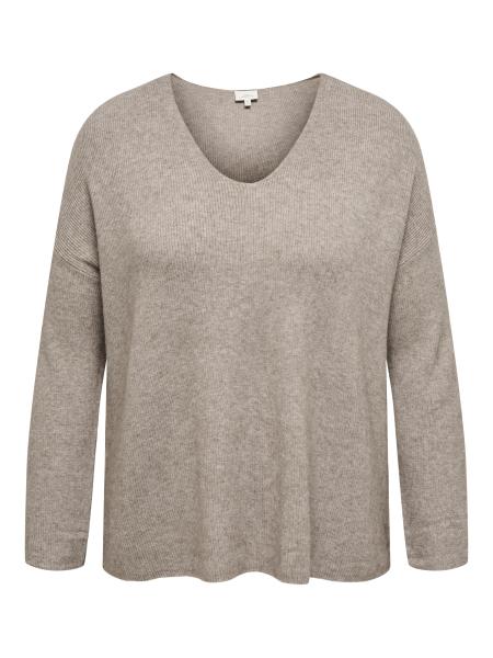 Afbeelding voor product Pull van het merk Only Carmakoma in het Beige