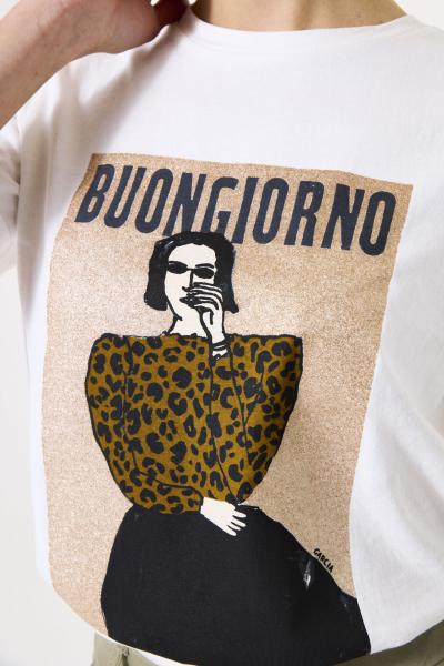 Afbeelding voor product T-shirt van het merk Garcia in het Ecru