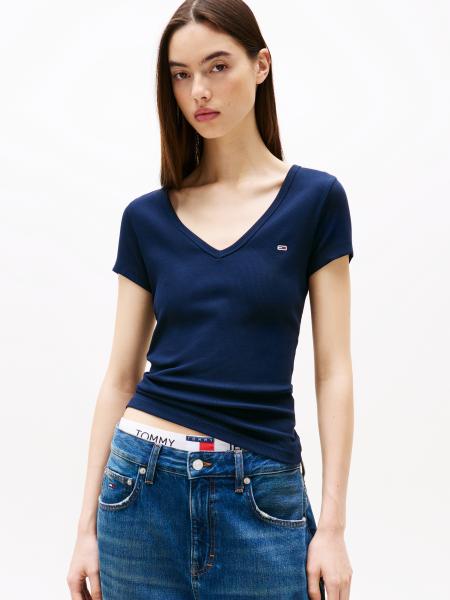 Afbeelding voor product T-shirt van het merk Tommy Jeans in het Marine