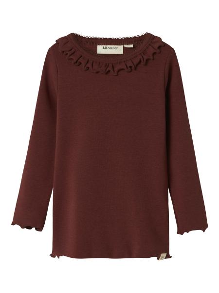 Afbeelding voor product T-shirt van het merk Lil' Atelier in het Bruin