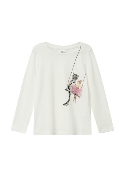 Afbeelding voor product T-shirt van het merk S.oliver Junior Kids in het Ecru