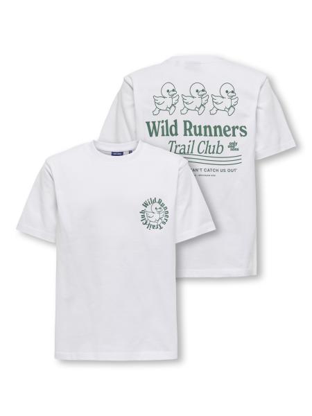 Afbeelding voor product T-shirt van het merk Only & Sons Junior  in het Groen