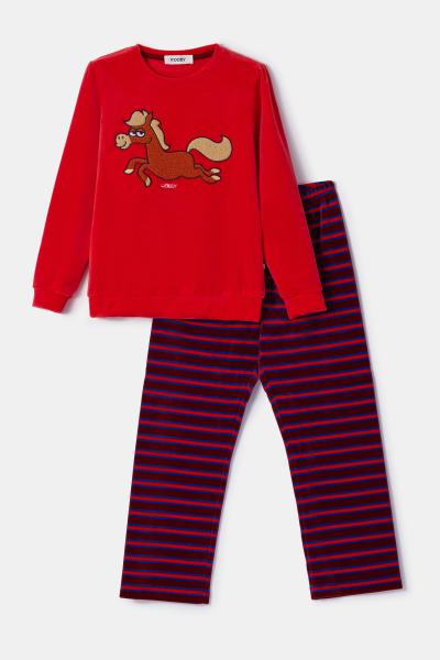 Afbeelding voor product Pyjama van het merk Woody in het Rood