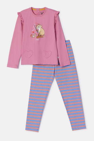 Afbeelding voor product Pyjama van het merk Woody in het Roze