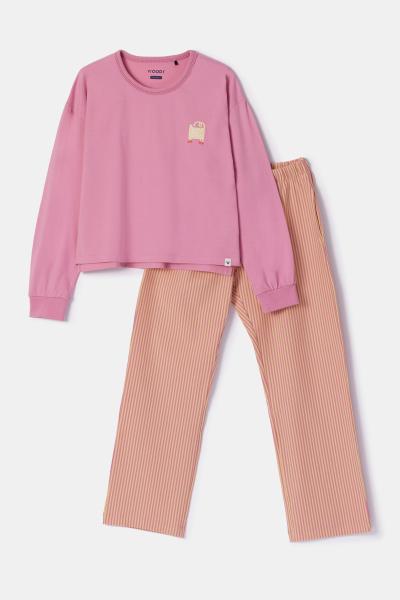 Afbeelding voor product Pyjama van het merk Woody in het Roze