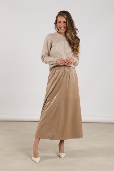Afbeelding voor product Rok van het merk Nukus in het Beige