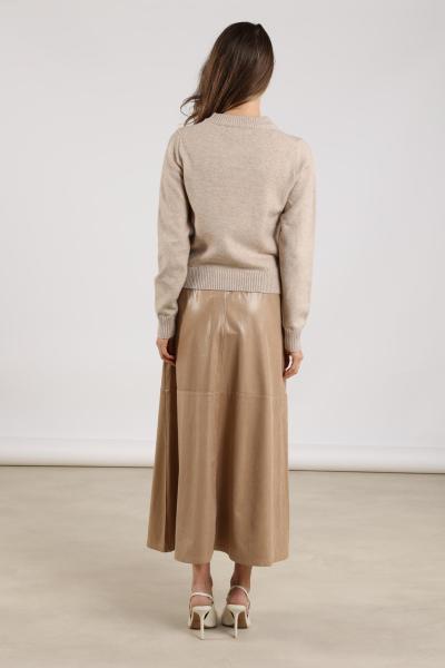 Afbeelding voor product Rok van het merk Nukus in het Beige