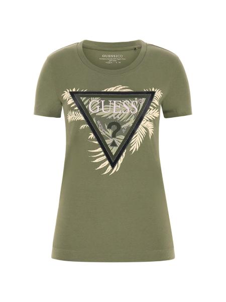 Afbeelding voor product T-shirt van het merk Guess in het Groen