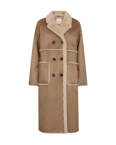 Afbeelding voor product Mantel van het merk Freequent in het Beige