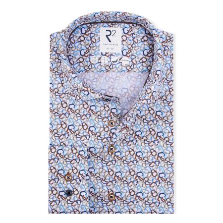 Afbeelding voor product Hemd van het merk R2 Amsterdam in het Blauw