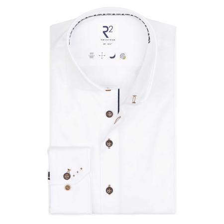 Afbeelding voor product Hemd van het merk R2 Amsterdam in het Wit