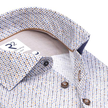 Afbeelding voor product Hemd van het merk R2 Amsterdam in het Blauw