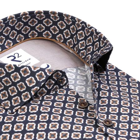 Afbeelding voor product Hemd van het merk R2 Amsterdam in het Marine