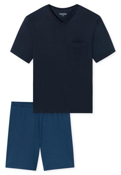 Afbeelding voor product Pyjama van het merk Schiesser in het Blauw
