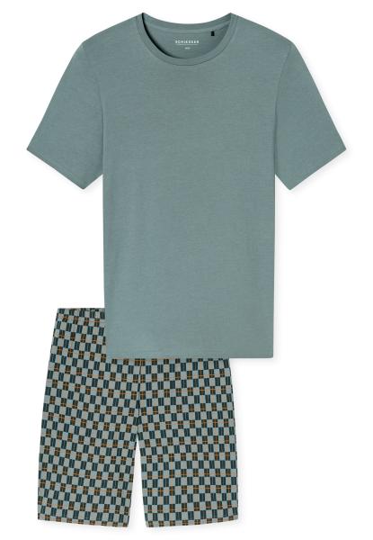 Afbeelding voor product Pyjama van het merk Schiesser in het Groen