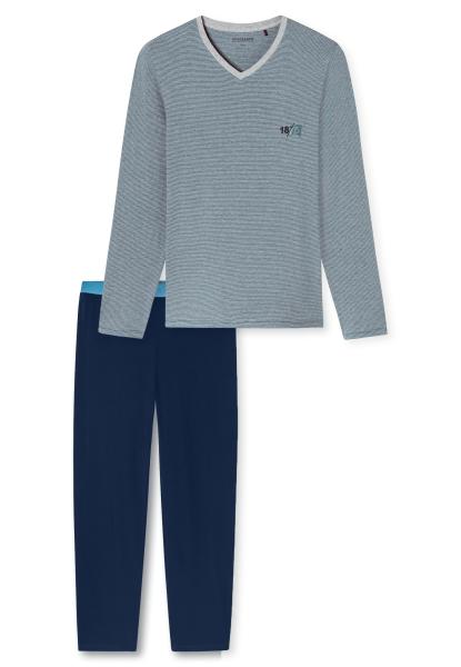 Afbeelding voor product Pyjama van het merk Schiesser in het Blauw