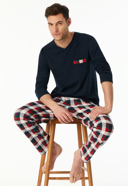 Afbeelding voor product Pyjama van het merk Schiesser in het Blauw