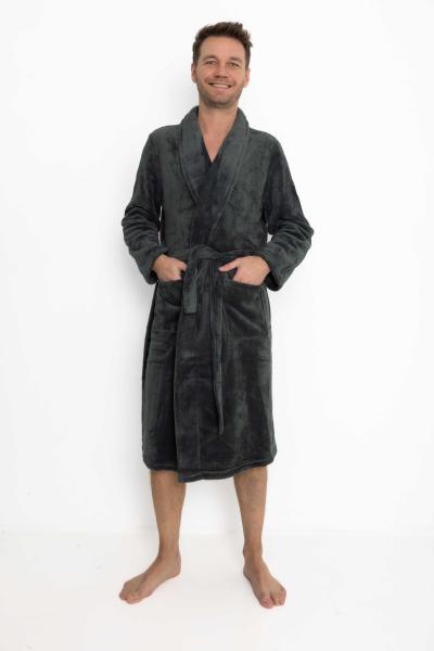 Afbeelding voor product Badjas van het merk Outfitter in het antraciet