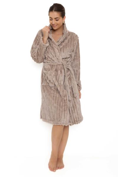 Afbeelding voor product Badjas van het merk Outfitter in het Beige