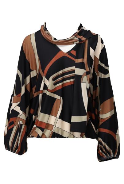 Afbeelding voor product Bloes van het merk K-design in het Zwart